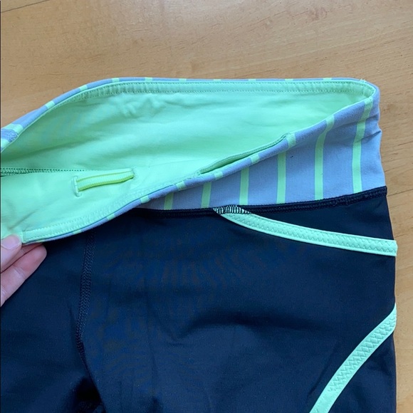 Lululemon Run: Pace Crop black mint reflective - Picture 5 of 8